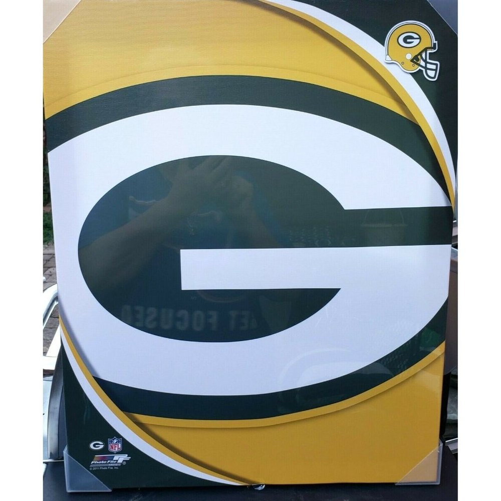 SUPER LOOKING GREEN BAY PACKERS CANVAS TEAM LOGO